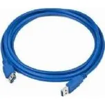 Kabel USB A-A 3m USB 3.0 prodlužovací, modrý
