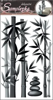 Samolepící dekorace Anděl Přerov Samolepky na zeď šedý bambus 60 x 32 cm