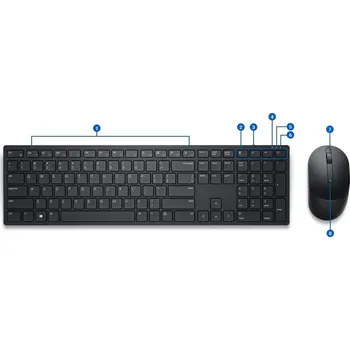 Dell Pro bezdrátová klávesnice a myš - KM5221W - CZ - VÝPRODEJ