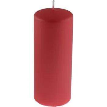 Svíčka Svíčka válec 70x175mm Metalic Mat, červená