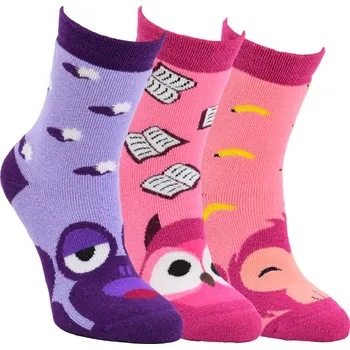 Dětské veselé protiskluzové froté ponožky VIO
