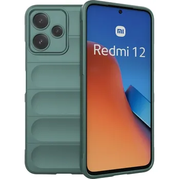 Pouzdro na mobilní telefon Rugg odolný gelový obal na Xiaomi Redmi 12 5G - zelený