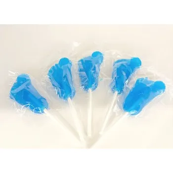 Cukrovinka Lízátko stopa modré 600ks