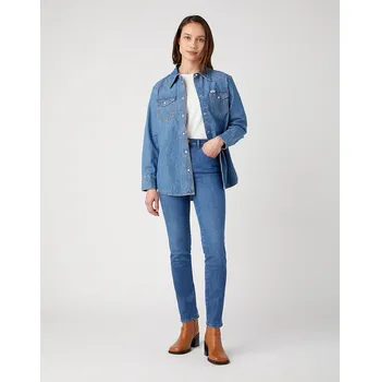 Dámské džíny Wrangler dámské džíny SLIM 112342786 Modrá W30/L32