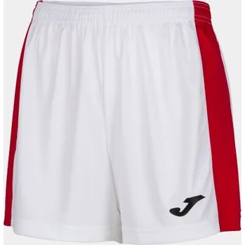 Dámské/Dívčí sportovní šortky JOMA MAXI SHORT WHITE RED Velikost: XXL, Barva: WHITE-RED