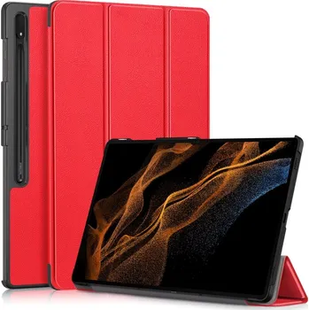 Příslušenství pro tablet Case chytré zavírací pouzdro na Samsung Galaxy Tab S9 Ultra/Tab S10 Ultra - červené