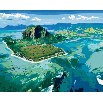 Hračka Diamondi Diamantové malování - OSTROV MAURICIUS Rozměr: 40x50 cm, Rámování: bez rámu a bez vypnutí plátna