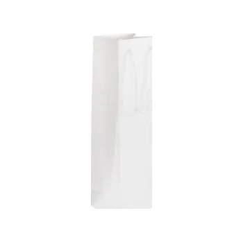 Nákupní taška Papírová taška na víno bílá Verona 110x100x380 mm MATNÁ laminace
