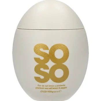 Koření Mořská sůl s citrónem a uzeným pepřem SOSO 100 g v dárkovém balení