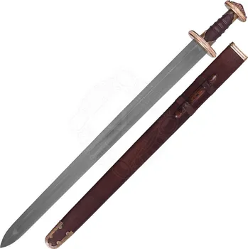 Replika zbraně Deepeka Ranný anglosaský meč Sutton Hoo s pochvou, 7. století