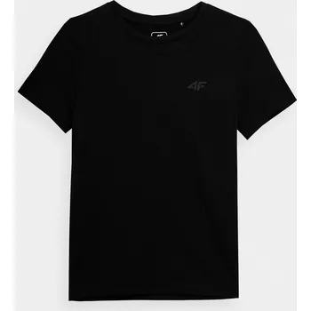 Dívčí tričko 4F 4FJAW23TTSHM0795 DEEP BLACK Dětské tričko EU 164