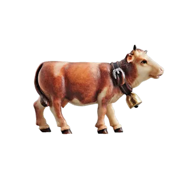 Vánoce Ornatis Kráva Provedení: Malované, Velikost stojících figur dospělých postav: 8 cm Dřevěná vyřezávaná soška telátka