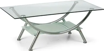 Konferenční stolek Konferenční stolek se skleněnou deskou 120 x 60 x 45 cm chrom