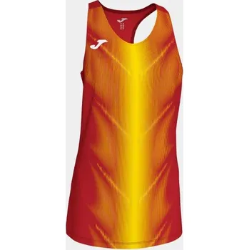 Dámské tričko Dámské/Dívčí sportovní tílko JOMA OLIMPIA T-SHIRT RED-YELLOW SLEEVELESS WOMAN Velikost: XXL, Barva: RED-YELLOW