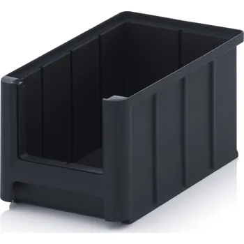 ESD skladové otevřené přepravky SK 22,5 x 15 x 12,5 cm - Dopravní černá - materiál: ESD - ESD SK 3