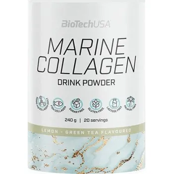 Kloubní výživa BiotechUSA Marine Collagen 240 g - citron/zelený čaj + Sleva 3 % pro registrované