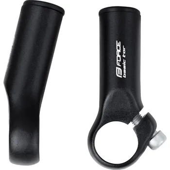 Rohy na řídítka Force Tor Al 7 cm černé matné