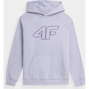 Chlapecká mikina 4F 4FJAW23TSWSF638 LIGHT VIOLET Dětská mikina EU 152