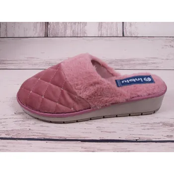 Dámské pantofle Teplé pantofle papuče Inblu GY18-023 starorůžové s kožešinkou velikost: 37