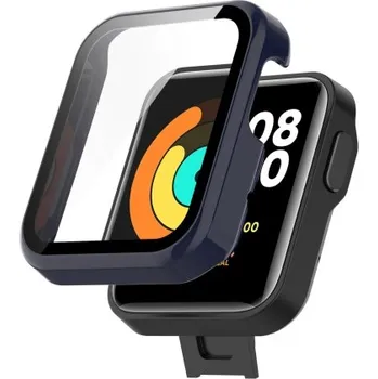 Příslušenství k chytrým hodinkám VSECHNONAMOBIL 39759 Plastový kryt s ochranným sklem pro Xiaomi Mi Watch Lite modrý