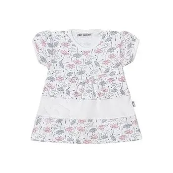 Kojenecké oblečení kojenecké šatičky s kytičkami Baby service velikost 68