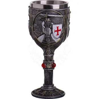 Replika zbraně MystiCalls Pohár Templář v bílém plášti 200ml