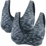 FANNIFEN Podprsenka bez vycpávkami a kostic FAN-159 2ks Barva: Šedá, Velikost: 85D