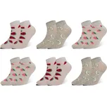 Emi Ross Dámské kotníkové ponožky FRUITS ET35026 - 6 párů Velikost: 35-38