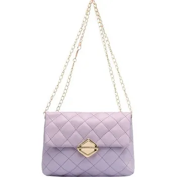 Kabelka Malá kabelka s diamantovým vzorem - švestka