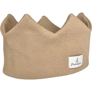 Čelenka Mimilove Bavlněná čelenka KORUNKA 4-8 let Camel