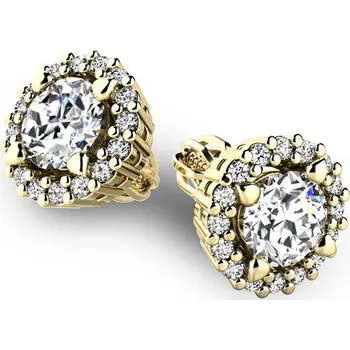 Náušnice Dámské náušnice žluté zlato 585/1000 přírodní diamant 1.160 ct G/SI 10926-ZL-DIA
