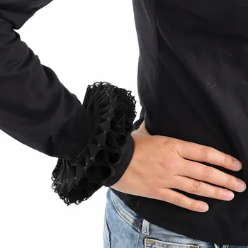 Karnevalový doplněk Výprodej Viktoriánský nařasený krajkový lem rukávů, manžety zápěstí - Outlet