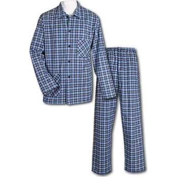 Pánské pyžamo LUIZ Pánské pyžamo na knoflíky -Flanelové- Jirka 129 Velikost: 64