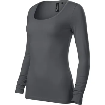 pracovní tričko Malfini Tričko MALFINI BRAVE 156 dámské dlouhý rukáv antracit M