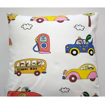 Povlak na polštářek Povlak na polštářek DOPRAVNÍ AUTA