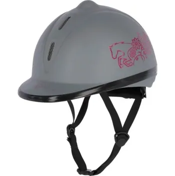 Covalliero Beauty VG1 dětská jezdecká helma šedá 53-57 cm