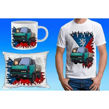 Pánské tričko dárkový set LIAZ 110 152 (dárkový set s nákladním autem)