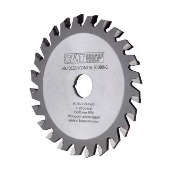 Pilový kotouč CMT Předřezový kotouč kónický pro CNC stroje - D180x4,3-5,5 d20 Z36 HW CY28818036H