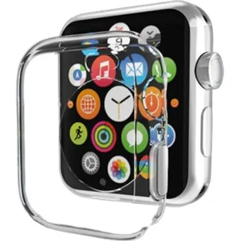 Příslušenství k chytrým hodinkám Ultratenký silikonový obal pro chytré hodinky Apple Watch 44 mm (6.série) - průhledný