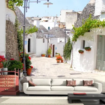 Fototapeta Solution Media 3D tapeta - Řecká ulička MU371 6 - Samolepící tapeta - 380-450g/m2