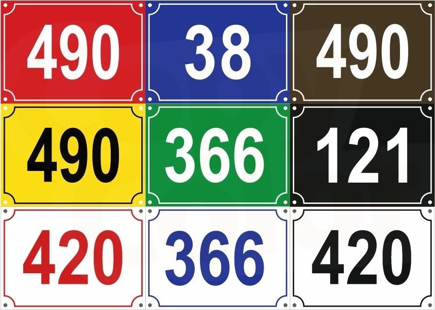 Domovní číslo popisné/orientační/evidenční 200x160