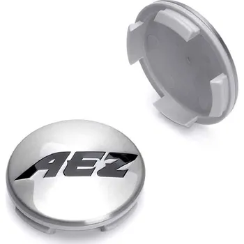 Alu kolo Středová krytka alu kola Ø 56/60 mm, AEZ ZA1318N, kovové logo, stříbrná