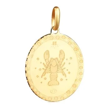 Šperk Stříbrný zlacený přívěšek znamení Rak SVLP1102XJ1GORA