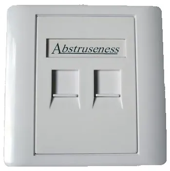 Elektrická zásuvka WALL plate SA s rámečkem pro 2keystone (80 x 80)