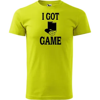 Pánské tričko DOBRÝ TRIKO Pánské tričko I GOD GAME Velikost: 2XL, Barva: Limetková