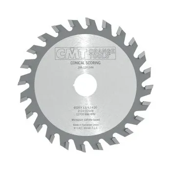 Pilový kotouč CMT Předřezový kotouč kónický pro CNC stroje - D200x4,3-5,5 d20 Z36 HW C28820036H