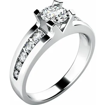 Šperk Zásnubní prsten bílé zlato 585/1000 zirkon ZP-10776-B-ZIR velikost 45
