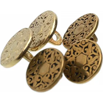 Knoflík Výprodej Mosazný knoflík se vzorem růže 14mm - Outlet