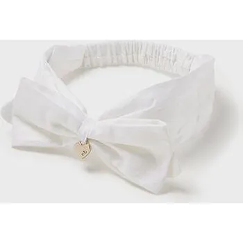 Čelenka kojenecká bílá čelenka s mašličkou Mayoral 9499-66 velikost 0m