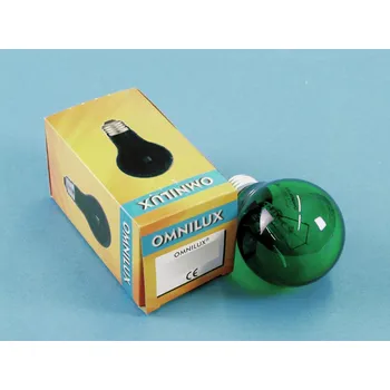 Žárovka 230V/25W E27 A19 Omnilux, zelená